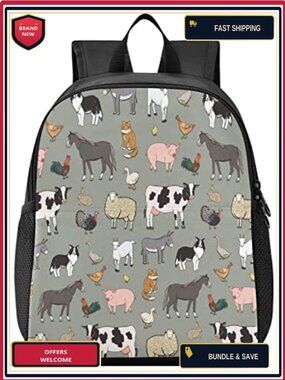 Waterproof Kids Backpack Lightweight Polyester Daypack School Travel Hiking